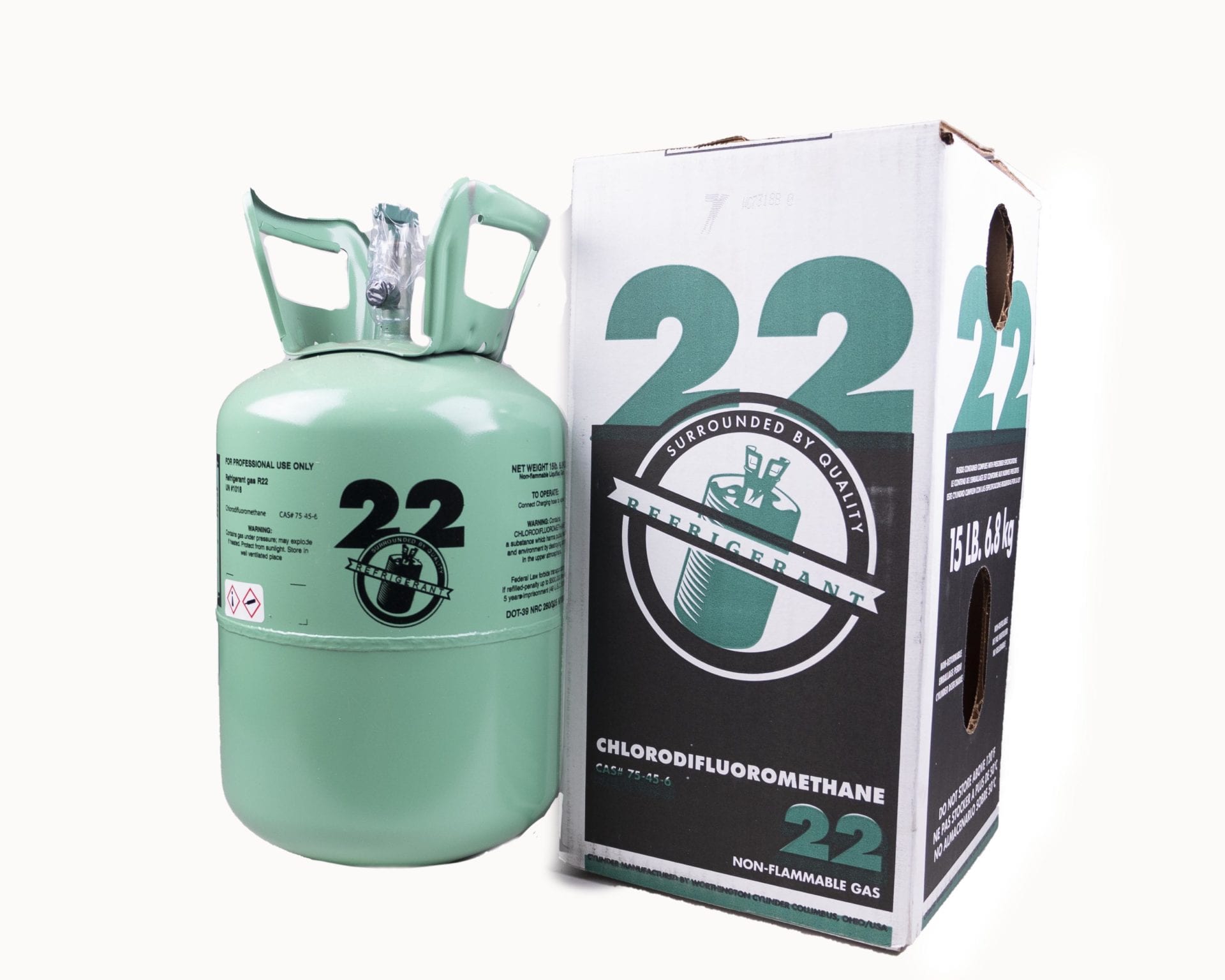 USA R-22 Refrigerant 15lb New Sealed Bottle Free Shipping to Cont US 